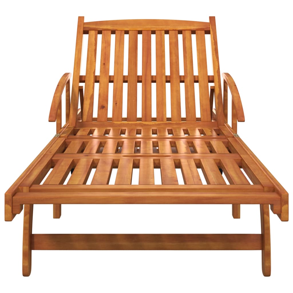 2 Piece Sun Lounger Set Solid Acacia Wood
