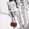 Spting Autumn Casual 2 Pieces Sets Pullover Tracksuit Women'S Suits