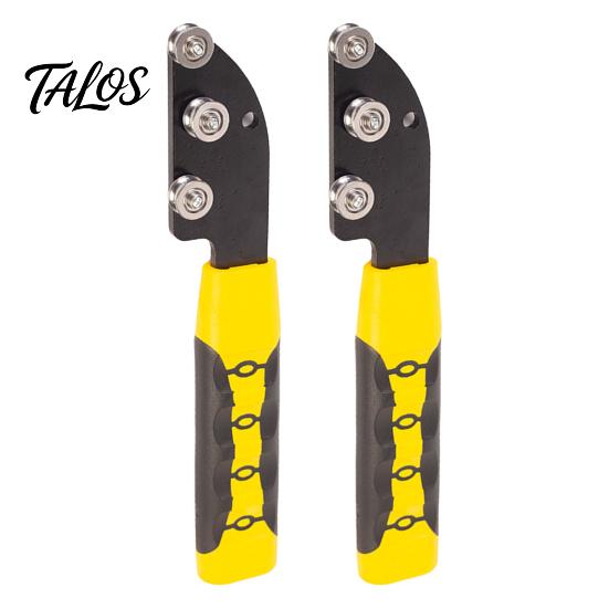 Heavy Duty Wire Roller Straightener, Wrapping Tool, Metal Manual Electrical Box Cable Routing Tool Terminal Paralleling Tubing Straightener for Copper