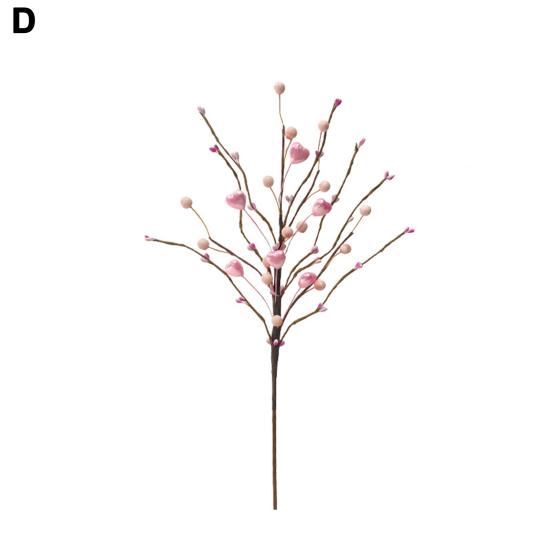 Искусственные стебли ягод, украшение, яркий цвет, реалистичный вид, вечеринка ко Дню святого Валентина, искусственные сердца, цветы, украшения для вечеринки