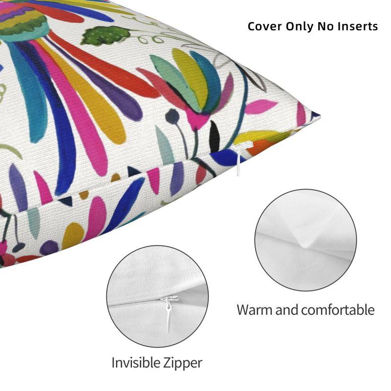 Mexican Otomi Bird Luxury Throw Pillow Covers Home Decorative Animal Embroidery Car Cushion