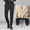 Men's Trendy Korean Thickened Cotton Sports Trousers with Lamb Fleece for Autumn and Winter.