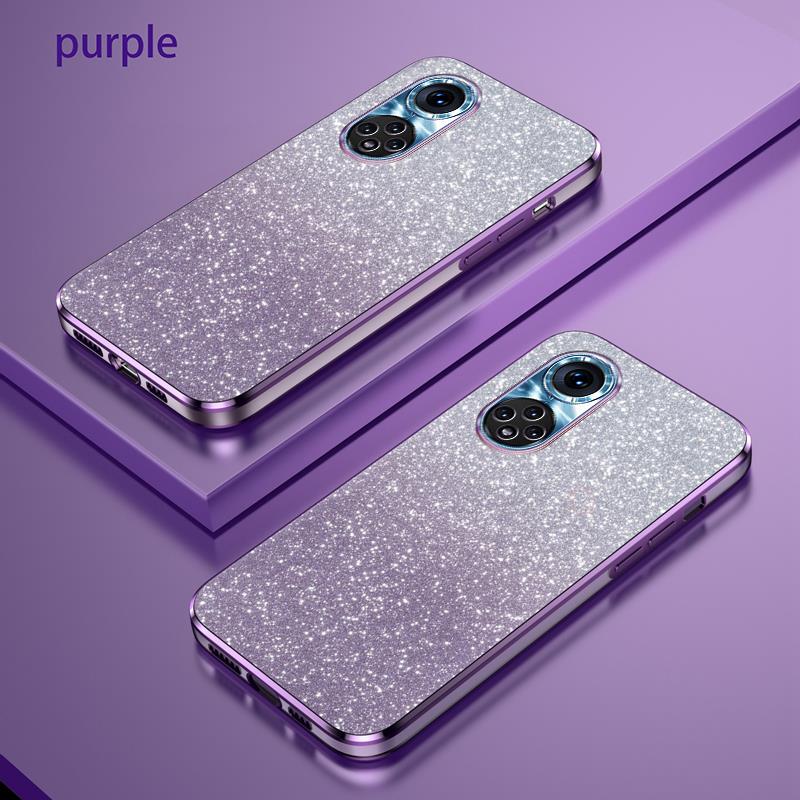 Nova 9 Роскошный чехол с градиентным блестящим покрытием для Huawei Honor 50 Se Pro женский силиконовый чехол на заднюю панель Honor50 Nova9