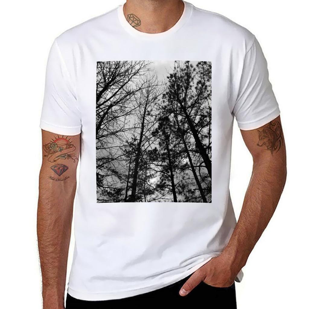 Carving Shadows into an Anemic Sky TShirt High Elasticity Sports Tee Shirt