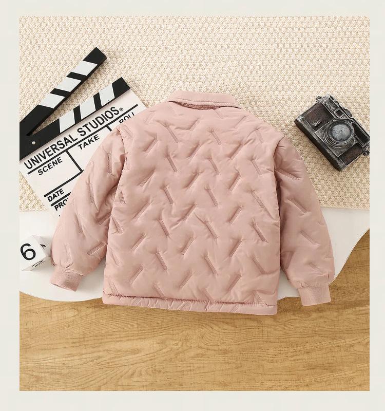 Детская теплая куртка с толстой хлопковой подкладкой для осени/зимы - Теплая школьная форма