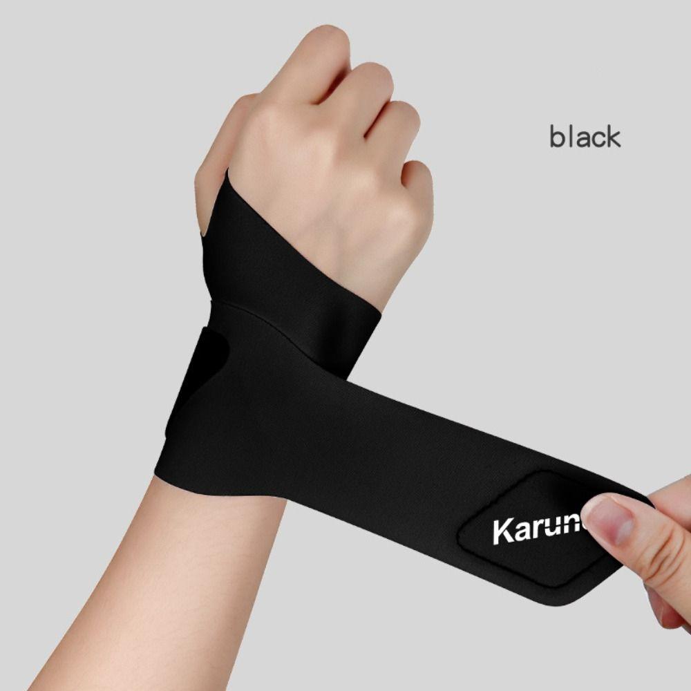 Spandex Sport Wrist Guard with Fastener Tape Wrist Support Brace Wristband Badminton Basketball