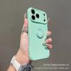 Применимо к чехлу для мобильного телефона Apple 11promax однотонный чехол-бампер из жидкого силикона с кольцом-держателем для iPhone11 защитный чехол