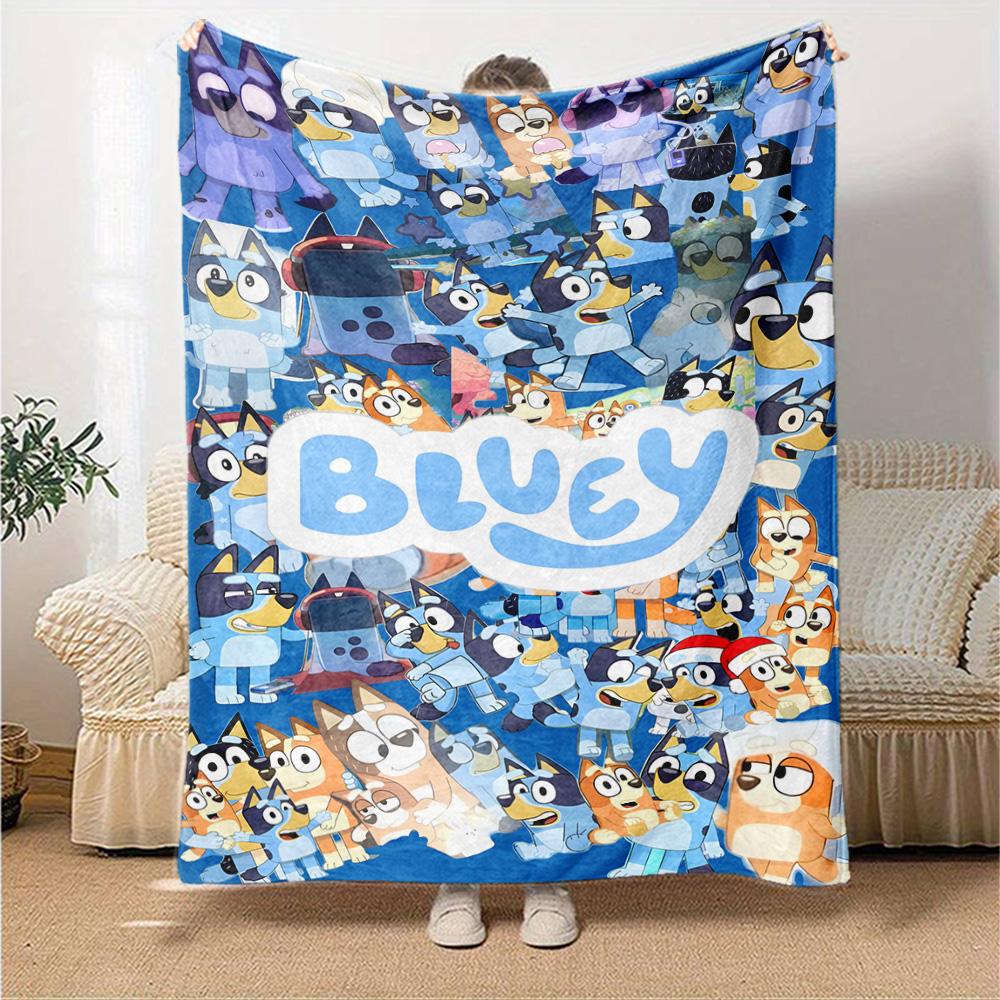 Bluey Blanket Soft Warm Cozy Great for Chair Bed Office Chair Four Seasons Universal Modern Style Best Holiday Gift for Friends Family