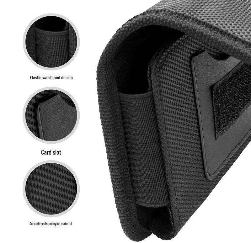 Мужской пояс с зажимом на талии и липучкой для телефонов 4,7–7,2 дюйма, нейлоновый горизонтальный рукав