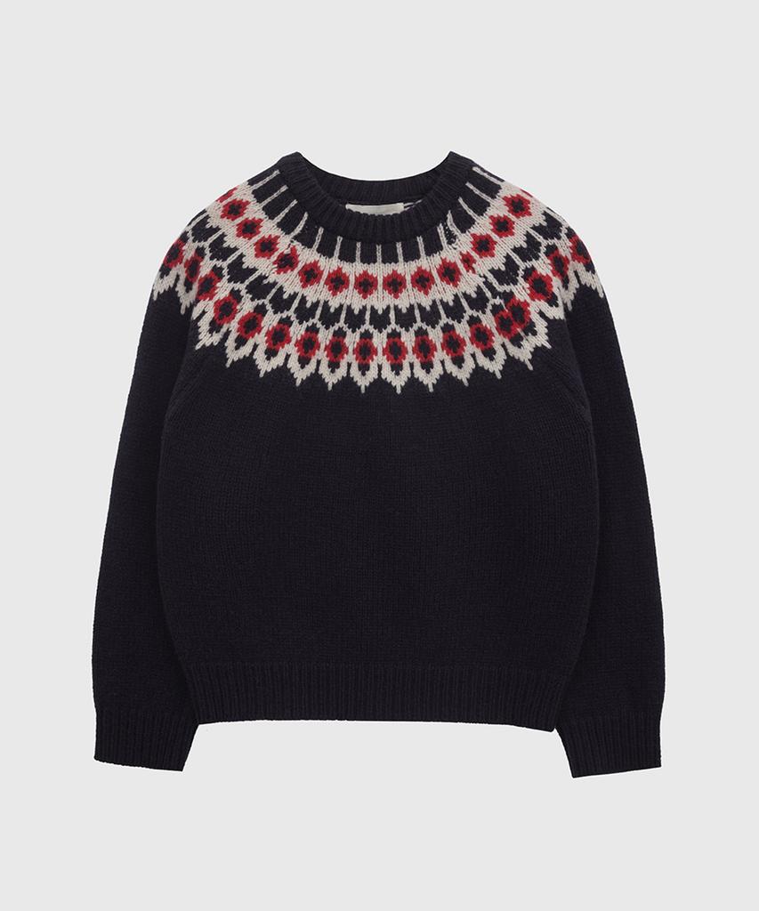 Kwinseulaebis Норвежский Жаккардовый Шерстяной Вязаный Свитер