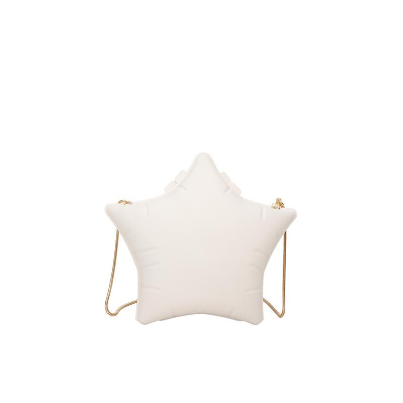 Милая сумка в виде пятиконечной звезды 2025 новая европейская и американская мода конфетный цвет на одно плечо женская универсальная акриловая сумка-коробка