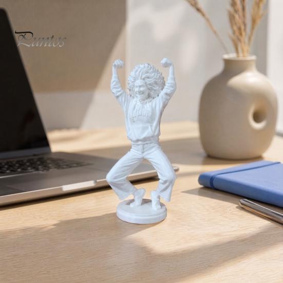 Женская фигурка для дома, 3D-печать, фигурка с поддержкой, современная белая счастливая статуэтка, настольная статуэтка в форме женщины для декора офисного стола
