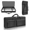 GIBLEA Keyboard Bag for 61 Keys, Electronic Piano Case, Adjustable Shoulder Strap, Handbag, 12mm Thick Padded, Large Capacity Pocket, 3-Way