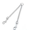 Metal Clasp Double Dog Leash Multi Sizes Option Metal Dog Chain Dual Dog Coupler  Outdoor Hiking
