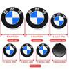 7Pcs For BMW F82 G20 X5E53 F15 E63 X5E70 G16 E12 G21 G22 X3F25 front and rear car logos hub center cover steering wheel sticker FD3