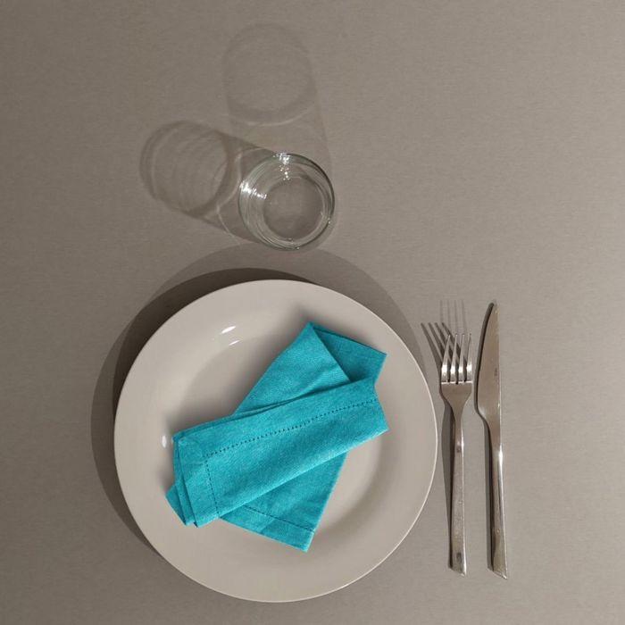 60 X 60 Cm High Table - Rome Model, Metallic Grey