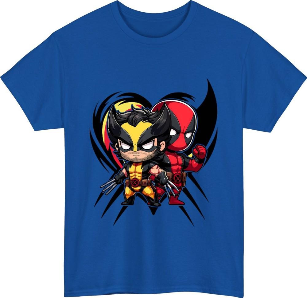 Funny superhero team tshirt chibi comic hero marvel fan birthday gift tee top
