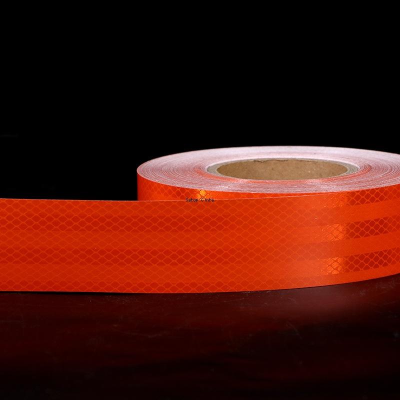 5 см/10 см/15 см*5 м оранжевая светоотражающая водонепроницаемая пленка с прочным клеем предупреждающая лента безопасности светоотражатели наклейка для грузовика