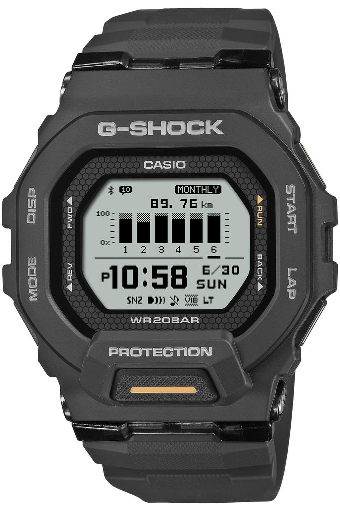 Casio Черные Часы G-Shock G-SQUAD GBD-200-1A1JF Мужские