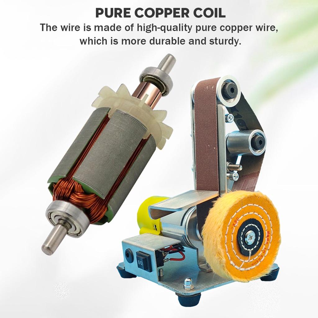 220 В мини электрическая ленточная шлифовальная машина DIY полировальный шлифовальный станок резак для заточки кромок многофункциональная шлифовальная машина 10 шт. ремень