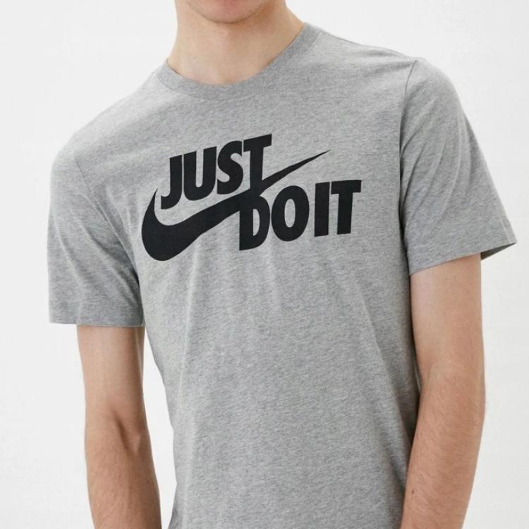 Nike Мужская футболка с круглым вырезом, коротким рукавом и логотипом с буквами DX1989-063