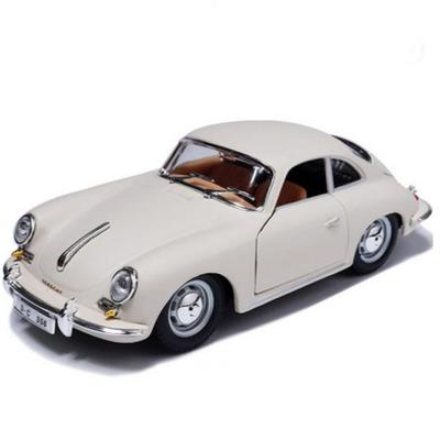Браго 1:24 Porsche 356B COUPE 1961 Литая модель автомобиля, Цвет слоновой кости, 1 шт.