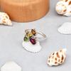 925 Sterling Silver Natural Multi-Tourmaline Gemstone Ring Size 7 US  Wedding,engagement,Birthday,Anniversary,Gift