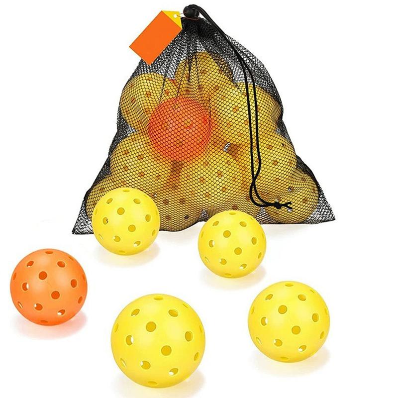 Pickleball Injection Molded Resilient 40-Hole Ball - Tpe Elasticity Ball Outdoor Sports Playing Experience