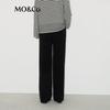 MO&Co. Women's Yak Wool Blend Wide-Leg Drawstring Casual Pants