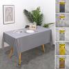 Disposable Tablecloth PE Material Thick Rectangular Table Cloth Easy To Use Solid Color Table Cover Birthday Party Decoration