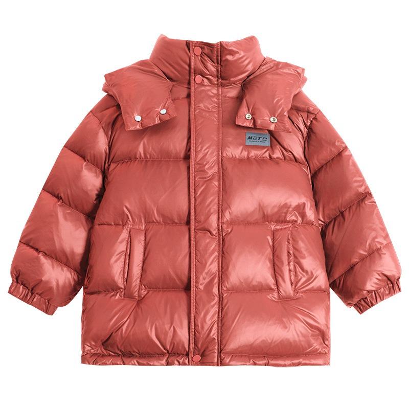 Одноразовая зимняя куртка-пуховик для мальчиков, детская утолщенная куртка из трехслойного белого утиного пуха