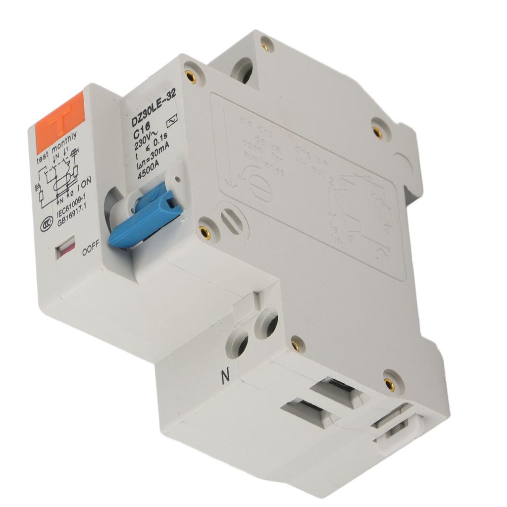 Автоматический выключатель 1P 16A 220V Защита от перегрузки короткого замыкания утечки Ток утечки цепи