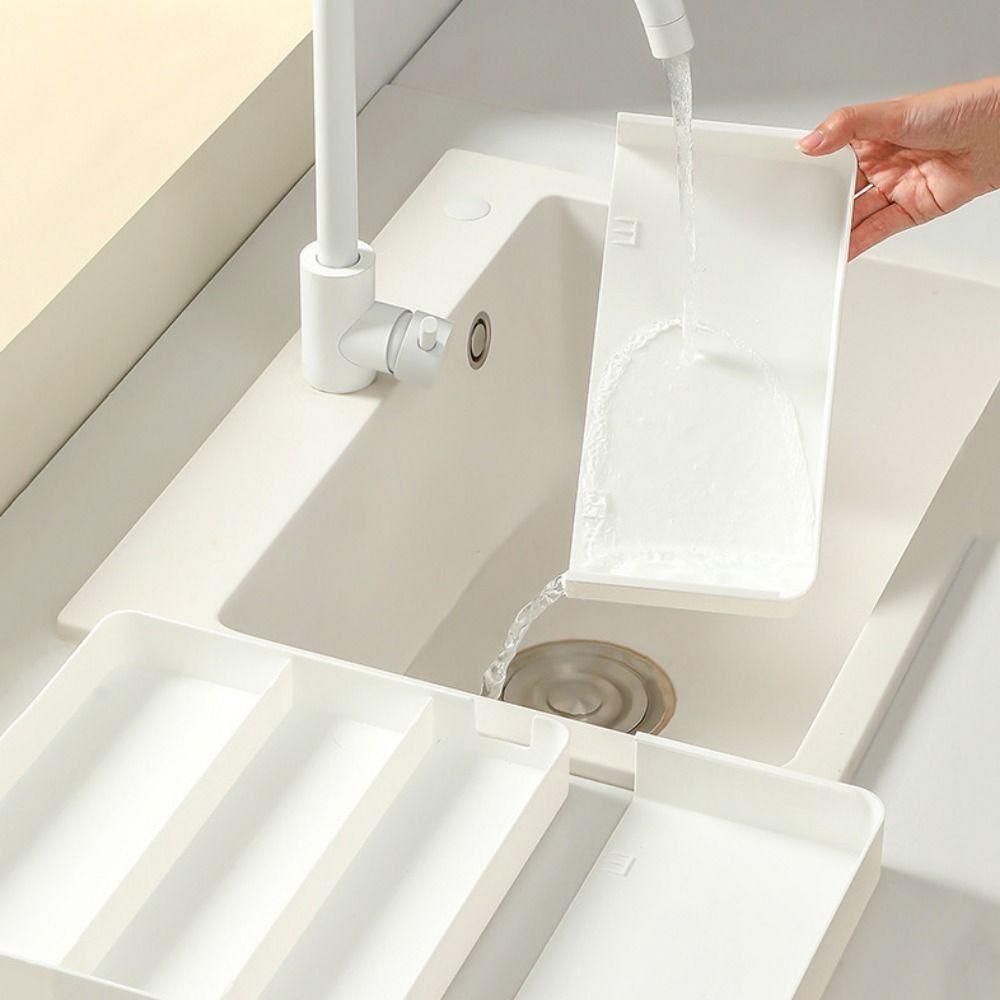 Expandable Compartments Cutlery Organizer Adjustable Plastic Drawer Divider Tray Space-saving Spoon Fork Separation Box