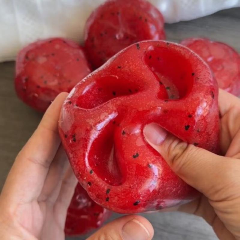 Slow Rising Watermelon Slushy Squishy Toy Soft Squeeze Stress Relief Fidget Toy for Kids Birthday Party Giveaways