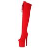 Over the Knee High Boots Women Sexy Thin Heels Party Dance Club Nightclub Shoes Ladies Luxury Gold Red Thigh High Boot Big Size