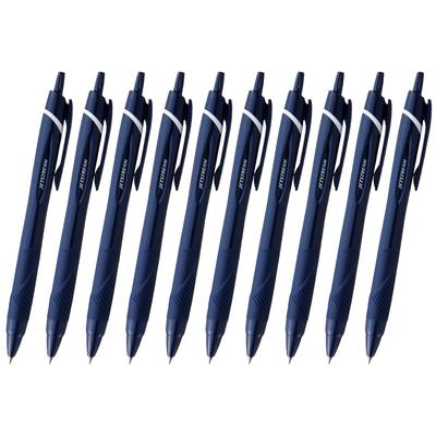 Mitsubishi Pencil Шариковая ручка Jetstream Темная Легко пишет 10 шт. Масляные ручки, Упаковка 10 шт., Наконечник 0,38 мм, Темно-синий, С, SXN15038.10