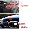 Car Styling Tricolor Power 3D Metal Sticker Front Grill and Trunk Fender Emblem Badge Decal for 1 3 4 5 6 7 Series X1 X3 X4 X5 X6