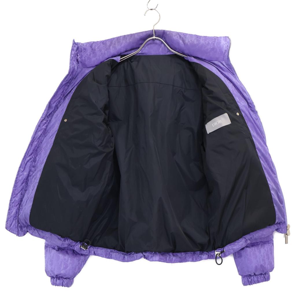 Dior Domestic Regular 19AW 943C449A4462 Oblique Technical Jacquard Down Jacket 44 purpleUsed