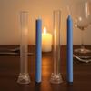 Candle Mould Pillar Pouring Candles Casting Mould 3D Plastic Making Resin Casting Stencils Reusable Easy To Demold Home Diy