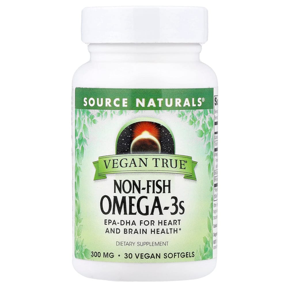 Source Naturals Vegan True Non-Fish Omega-3s 300mg, 30 Vegan Softgels