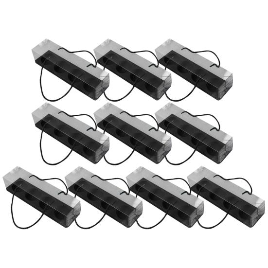 10шт прозрачные коробки ПЭТ торт кекс рулон контейнер упаковка десерт держатель