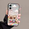 Мультяшный Аниме Капибара Арт Чехол для Телефона Для Motorola G85 Edge 50 G24 G35 G14 G04 40 G72 G34 G G54 G13 G32 5G Черный