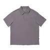 Li Ning Trendy Sports Series Casual Minimalist Solid Color Short Sleeve Polo Shirt Unisex Polo Shirts Light-Gray APLV429-2