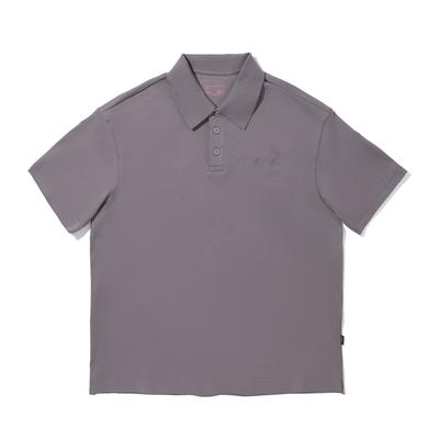 Li Ning Trendy Sports Series Casual Minimalist Solid Color Short Sleeve Polo Shirt Unisex Polo Shirts Light-Seree APLV429-2