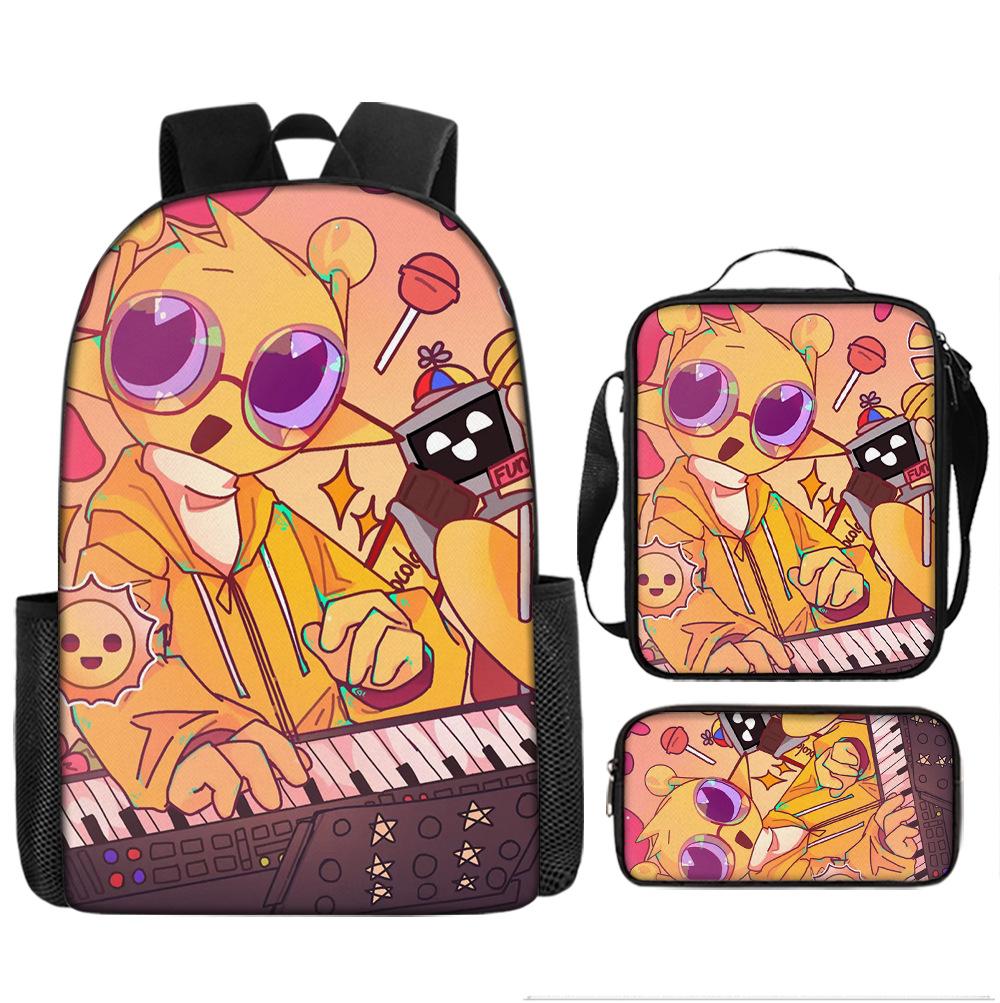 Рюкзак Sprunki Rhythm Box для начальной школы, третий и четвертый классы, легкий студенческий школьный рюкзак