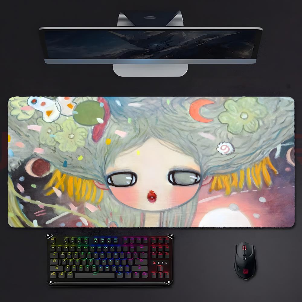 Beautiful Abstract Art Aaya Takano Mouse Pad Mousepad Large Gaming Lockedge Thickened Pc Table Desk Mat