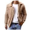 Autumn And Winter Men's Casual Solid Color Long-sleeved Slim Leather