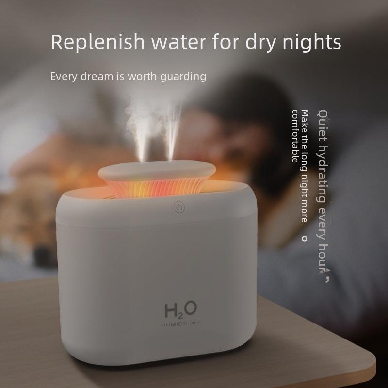 Large Capacity Colorful 3.3L Double Spray Mini Humidifier & Air Purifier