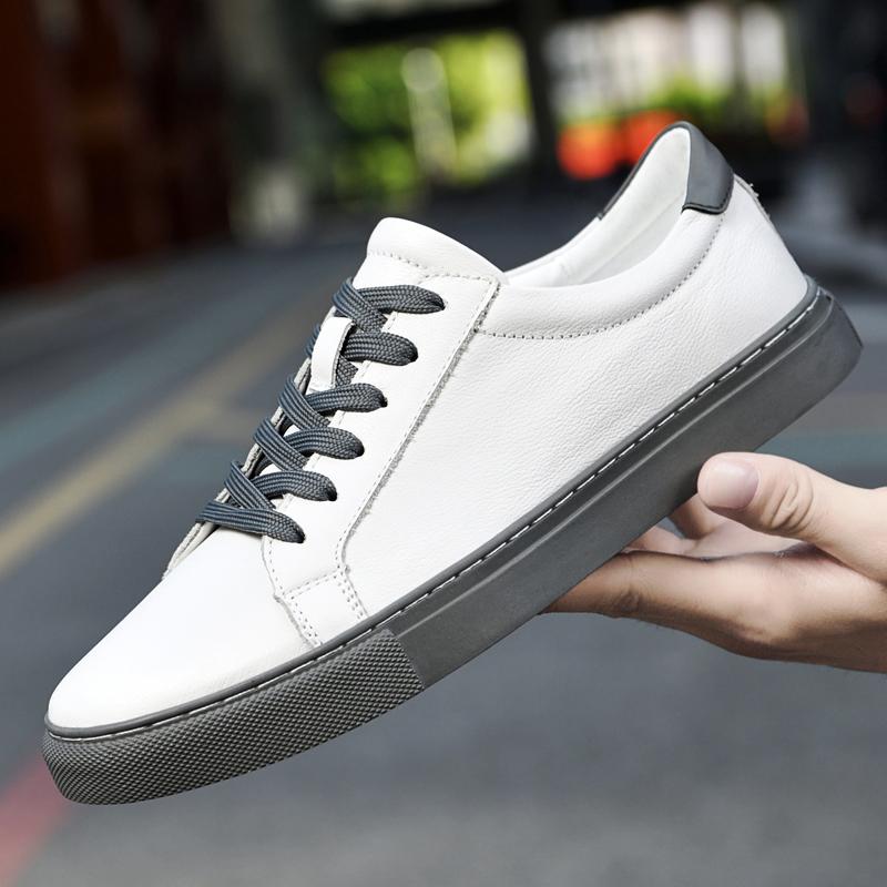 High Quality Men Genuine Leather Casual Shoes Fashion Sneakers Spring Leisure Walk Hiking Shoes Soft Comfort Men's Outdoor Shoes