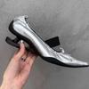 Fashion Retro Designer Mary Jane Shoes Women Strange Heel Bowknot Dress Shoes Female Ballet Style Fashion Brand High Heels Women Pumps